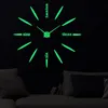 壁掛け時計の発光アクリルステッカーデジタル時計47インチクォーツサイレントモダンなデザインの家の装飾リビングルーム