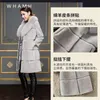 Damesbont faux schapen scheren 2021 herfst winter stiksels all-in-one lange kraag jas vrouwen plooien slim fit dames match