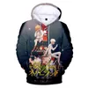 Felpe con cappuccio creative The Promised Neverland Felpa con cappuccio 3D Ragazzi / ragazze Felpe casual Stampa The Promised Neverland Harajuku Pullover Y211118