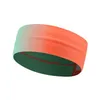 Sweatband 1PC 8Colors Gradient Color Non Slip Sweatbands Headband Grip Tennis For Yoga Basketball Running Sport Sweat Head Hair