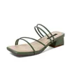 Arrival Low Heels Ankle Strap Plus Size 40-43 Block Summer Sandals For Women And Ladies