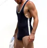 Herrkroppsformar sexiga trikå i ett stycke underkläder singlet look comfy modal material sex procent lycra formtre tre CO245T