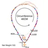 Ожерелья с подвесками в стиле бохо, металлические бусины в виде пчелы и бабочки, ожерелье для женщин, разноцветные белые колье из бисера, милые модные украшения283p