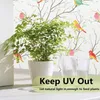 Window Stickers LUCKYYJ Privacy Film Opaque Non-Adhesive Bird Decals Decorative Glass Covering Static Cling Tint For Home
