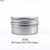 30 جرام جرار الألومنيوم 1 أوقية الفضة كريم 30ML القصدير الحاويات