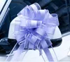 Wit Zilver Roze Extra Grote Sneeuw Garen Pull Boog Lint voor Gift Packing Party Feestelijke Bruiloft Auto Deur Handvat Decoratie