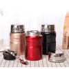 Contenitori portatili per zuppe alimentari in acciaio inossidabile da 600 ml Boccette sottovuoto Thermocup Thermos Lunch Box 210913