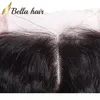 Bella cabelo 8a 826in fechamento de cabelo brasileiro onda profunda hd pré-arrancado cabelo virgem cor natural ondulado superior fechamento de renda cabelo humano p7765617