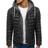 Marque hiver hommes veste décontracté à capuche hommes vestes et manteaux épais Parka hommes vêtements d'extérieur plus taille 3XL fermeture éclair mâle streetwear 210914