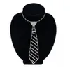 European and American jewelry diamond tie long necklace women's bow fashion set clothing