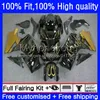 OEM Body Kit For SUZUKI GSXR 1000CC 1000 CC K7 2007 2008 Bodywork 27No.88 GSXR1000 GSX-R1000 GSXR1000CC Gold flames 2007-2008 GSXR-1000 07 08 Injection Mold Fairing