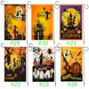 24 Style All Saints Day Pumpkin Haunted House Festival Banner Flaggor Courtyard Decoration Garden-Flag Halloween Flagga T9i001402