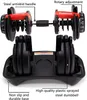 Gym Equipment For Home Fitness 1pc 40kg Adjustable Dumbbell Drop Dumbell Set 90LBS Dumbbells With Stand