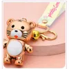 Kawaii Tiger Cartoon Doll Portachiavi Accessori Regali per bambini Portachiavi per donne Studente Borsa Regali con ciondolo G1019