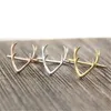 Womens Fashion Simple Antler Shape Adjustable Size Ring Jewelry Cute Animal Decoration Christmas Gift Ladies Accessories Gold/Silver