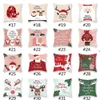 Christmas Pillowcase Santa Cluas Pillow Covers Merry Christmas Decoration for Home Xmas Ornaments 32 Styles JJB10903