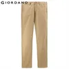 Giordano Heren Broek Khaki Pantalon Homme Slanke Kwaliteit Broek Katoen Business Casual Moderne Pantalones Hombre X0615