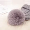 Autumn Winter pompom cap Hats For Women Crochet Knitted Hat Caps Keep Warm Fur Ball Pompom Beanies Hats RRB12456