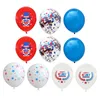 newIndependence Day Decoration Balloons 10pcs/Lot Party Background Combination Sequined Balloon Wedding Holiday Supplies 12 Inches EWE5716