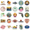 50 Pcs Floride Extérieur Paysage Autocollants Non-aléatoire Pour Voiture Vélo Bagages Autocollant Ordinateur Portable Skateboard Moteur Bouteille D'eau Snowboard Stickers Muraux Enfants Cadeaux