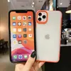 TPU Yumuşak Bicolor Cilt Telefon Kılıfları iPhone 12 11 Pro x XR XS Max 7 8 Artı SE Dört Boyutlu Hücre Kapak Kılıfı