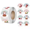 500 stks / roll Merry Christmas Stickers Leuke Santa Claus Sneeuwman Bomen Decoratieve Sticker Wikkelen Gift Doos Label Kerstversiering Tags 2.5cm XD29955