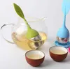 شاي أداة حلوة ليف فولوير سيليكون infuser قابلة لإعادة الاستخدام مصفاة مع قطرة صينية الجدة الشاي الكرة العشبية التوابل مرشح dap01