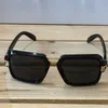 Mode-Sonnenbrille, hochwertige Sonnenbrille mit großem Rahmen, Metall, Rap-Hip-Hop-Stil