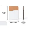 Party Favor Leather Sublimation Blanks Card Holder DIY Mobile Phone Back Sticker Change Bank Credit Card Storage Bag
