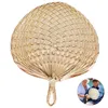 Cool Baby Mosquito Repellent Fan Summer Manual Straw Hand Fans Palm Leaf Other Home Decor291C
