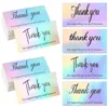 2021 quality Adhesive Stickers Greeting Cards 50pcs Pink Thank You For Supporting My Small Business Card Thanks Appreciation Cardstock Sellers Gift 5*9cm