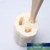 Natürliche Peeling-Luffa-Rückenschwamm-Schrubberbürste mit langem Holzgriff, Stabhalter, Körper, Dusche, Bad, Spa