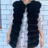 本物の毛皮の本物の毛皮のコート女性の自然な本物の毛皮のジャケットベスト冬のアウター女性服211019