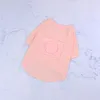 Vår sommar elastisk bomullsdjur skjortor hundkläder mode brev broderi husdjur t-tröjor Klassisk andningsbar Schnauzer Bichon Shirt