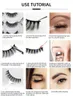 10 par Naturalne fałszywe rzęsy Fałszywe 3d Norek 6styles Długie Eyelash Extension Handmade Rzęsy Beauty Makeup Tool