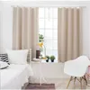 Solido piccolo tende corta blackout per tende da cucina finestra soggiorno trattamenti camera da letto tende per decorazioni per la casa 210913