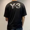 メンズとレディースショートスリーフTシャツY-3カップル印刷文字純粋な綿の短袖ティーカジュアルラウンドネック