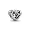 Tasarımcı Takı Fit Pandora Bilezik Charms Boncuk Köpüklü Endwined Kalpler 925 Gümüş Aşk Bilezikler Boncuk Mücevherat Zincir Charm Boncuklu Kadınlar