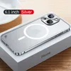 Luxe aluminium metalen frame hoesjes voor iPhone 11 12 13 Pro Max 12mini 13 mini Ondersteuning voor Magsafe magnetisch draadloos opladen2952656