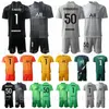 男性ゴールキーパーサッカーGK 50 Gianluigi Donnarumma Jersey Set Goalie 1 Keylor Navas 16 Sergio Rico Nicolas Douchez Alphonse Archeolaフットボールシャツキット制服バリ