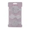 Moda 3 pz/lotto Neonate Nastro Arco Rosa Fiore Fascia Elastica Neonato Copricapo Foto Puntelli Accessori Per Capelli Set