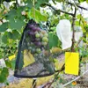 500 Pz/lotto Giardino Verdura Uva Pitaya Frutta Sacchetto di Protezione Del Sacchetto di Controllo Dei Parassiti Agricoli Anti-Uccello Nero Borse a Rete
