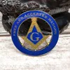 Masonik Oto Araba Rozeti Amblemler Mason Freemason BCM35 Ücretsiz ve Kabul Edilen Masonlar G 3 '' Nefis Resim