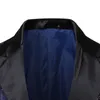 Chaqueta de traje con estampado de oro rosa para hombre Un botón Patchwork Colalr Vestido Blazers Fiesta masculina Cena Boda Escenario Ropa para cantantes 210522