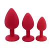 3 pcs Silicone Silicone Plugue Anal Set para Beginner Butt Plug Backyard Sexo Brinquedo Para Homens Mulheres Prazer Massagem Ferramentas de Sexo Produto Erótico Produto Erotico X0401