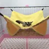 Małe Animal Supplies Pet Hammock Dwuwarstwowa Miękkie Ciepłe Zimowe Wiszące Gniazdo Chomik Szynszyla Squirrel Sleeping Bed Drop Ship