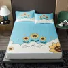 Lato fajne łóżko do spania mata lód przyjazny ze skórą materac składany miękki zestawy pościelowe Poszewki w pełnym rozmiarze Protector Protector Duvet Cover