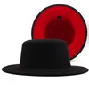 Szerokie brzegowe czapki płaskie czapka fedora dla kobiet mężczyzn fedoras masowe men039s Women039s poczuć 2021 Kobiet Man Man Cap Cap Mężczyzna J2793990