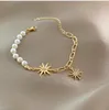 Braccialetto semplice di fascino di zircone per gli accessori dei monili del braccialetto della perla d'acqua dolce di modo delle donne Commercio all'ingrosso