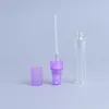 2/3/5/10ml Perfume Empty Bottles Refillable Compacts Portable Bulk Atomizer Spray Skincare Bottle Transparent Hydrating Glass Containers (Plastic Caps)
